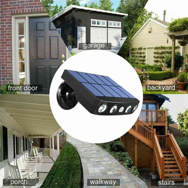 Led Solar Wall Street Light Pir Motion Sensor Outdoor Yard Park Waterproof Lamp (7)
