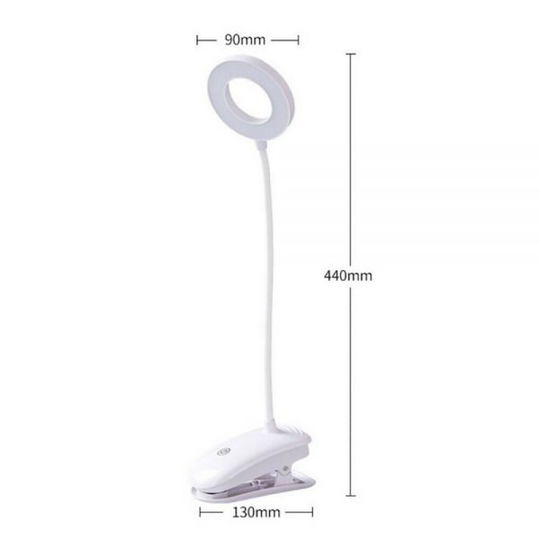 Led Usb Clip On Flexible Desk Lamp Dimmable Memory Bed Reading Table Study Light (05)