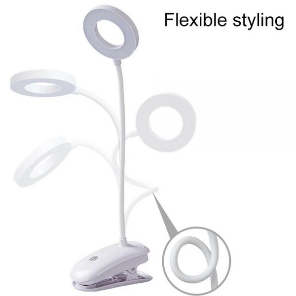 Led Usb Clip On Flexible Desk Lamp Dimmable Memory Bed Reading Table Study Light (10)