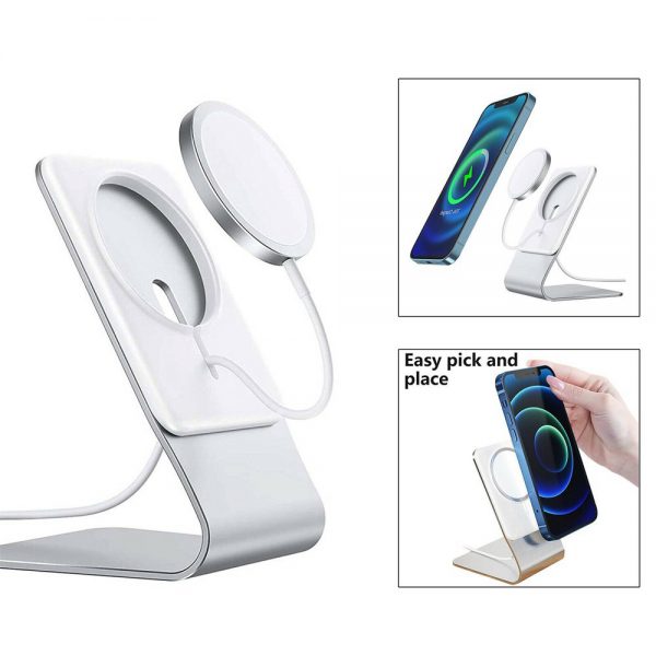 Magnetic Wireless Charging Stand Desktop With Mag Safe For Iphone 12 Pro Max (8)
