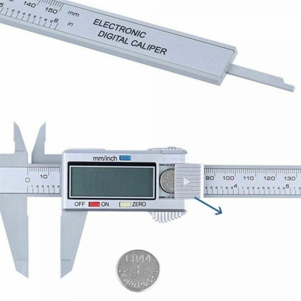 Micrometer Vernier Caliper Gauge Digital Measuring Ruler Electronic 6 150mm Lcd (3)