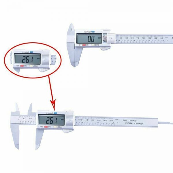 Micrometer Vernier Caliper Gauge Digital Measuring Ruler Electronic 6 150mm Lcd (5)