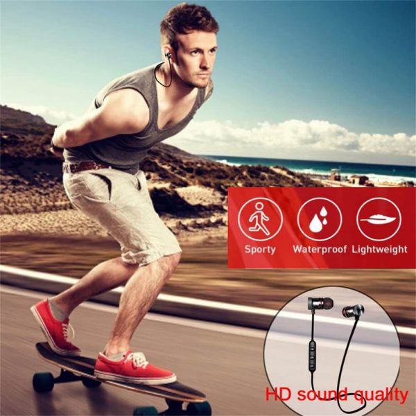 Neckband Magnetic Earphone Active Noise Cancelling Wireless Gaming Headset Stereo Earbuds (8)