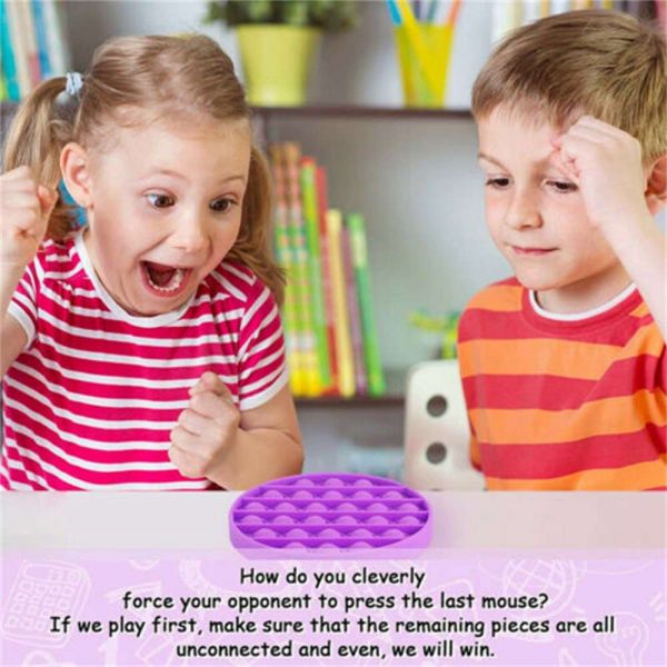 Pop Its Fidget Toy Push Bubble Sensory Stress Relief Kids Tiktok Family Games (8)