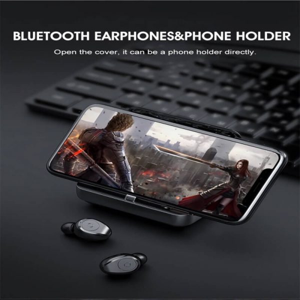 Portable Bluetooth Earphone High Quality Mini Sport Stereo Magnetic Touch 5.0 Earbuds Earphone (5)