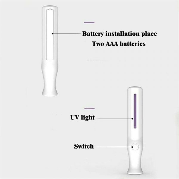 Portable Led Sterilize Uv C Light Germicidal Uv Lamp Home Handheld Disinfection (5)