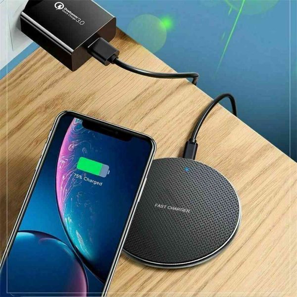 Qi Wireless Fast Charger Charging Pad Dock For Samsung Iphone Android Cell Phone (9)