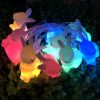 Rabbit Led String Lights Battery Operated Easter Bunny Shaped Light For Christmas Hallowee (2)