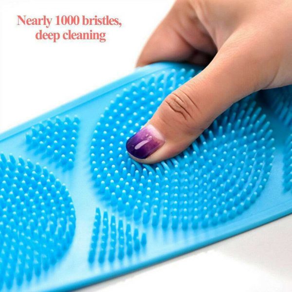 Silicone Brushes Bath Towel Rubbing Back Peeling Body Cleaning Massage Scrubber (12)