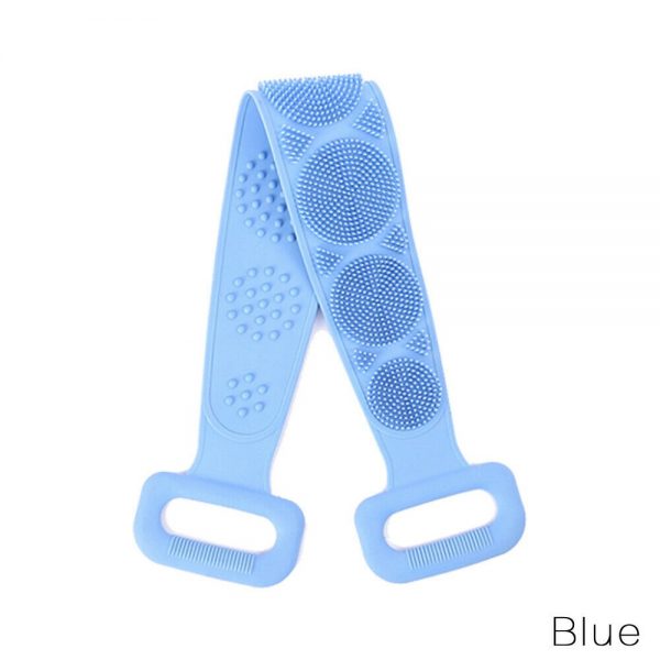 Silicone Brushes Bath Towel Rubbing Back Peeling Body Cleaning Massage Scrubber (19)