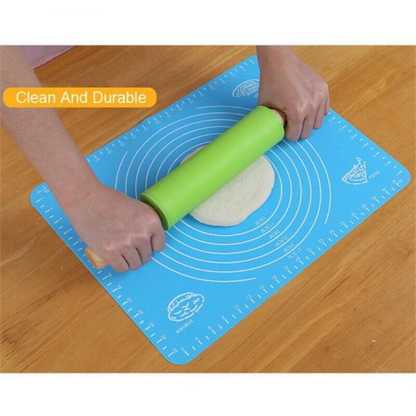 Silicone Cake Kneading Dough Non Stick Baking Mat Pastry Rolling Dough Pad (5)
