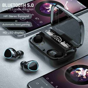 Tws Bluetooth 5.1 Earphones Charging Box Wireless Headphone Earbuds Headsets (1)