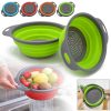 Kitchen Collapsible Colander Folding Strainer Silicone Space Save Sieve Cooking (1)