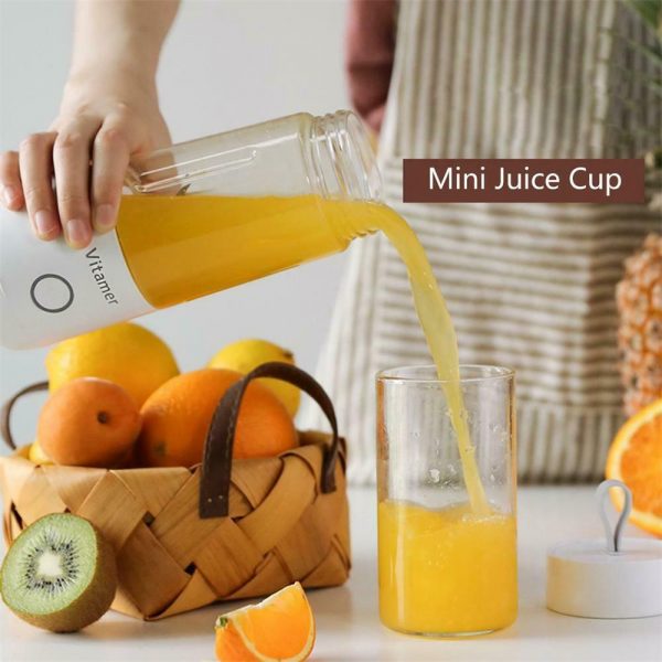 350ml Smart Usb Mini Juice Cup Portable Blender Smoothie Juice Machine (13)
