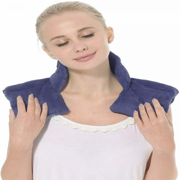 Aroma Season Microwaveable Neck And Shoulder Heating Pad Herbal Body Wrap Blue (2)