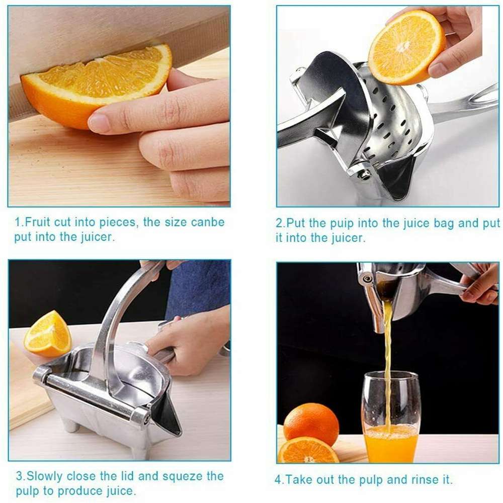 Manual Fruit Juicer Squeezer Tool Hand Press Fresh Orange Juice Lemon Grinders (9)