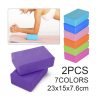 2 X Yoga Block Pilates Stretching Foam Brick Yoga Exercise Aids Uk (12)