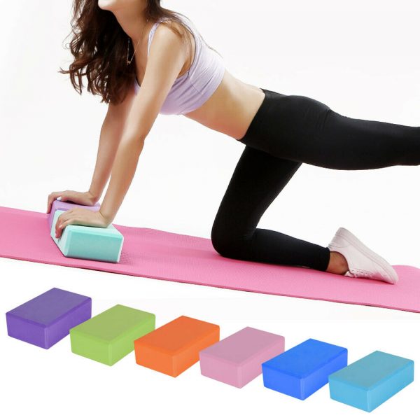 2 X Yoga Block Pilates Stretching Foam Brick Yoga Exercise Aids Uk (13)