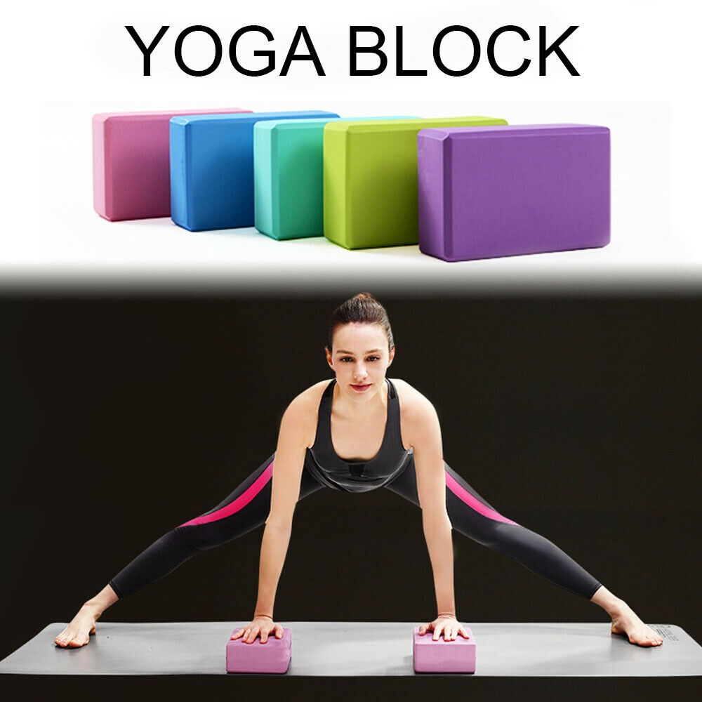 2 X Yoga Block Pilates Stretching Foam Brick Yoga Exercise Aids Uk (14)