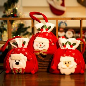 Christmas Candy Bags Christmas Decorations Safe Fruit Bags Christmas Gift Bags (4)
