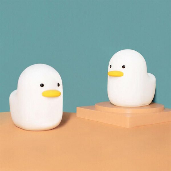 Creative Led Duck Night Light Cute Pet Silicone Children Bedside Sleeping Gift (12)