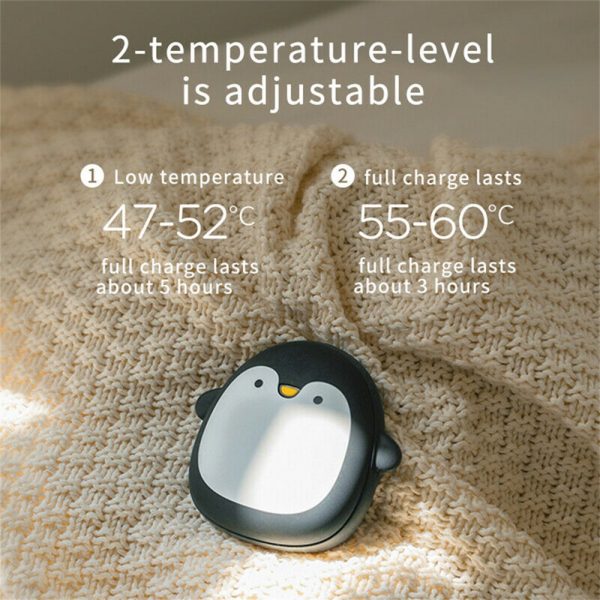 Cute Penguin Polar Bear Hand Warmer Usb Charging Mini Hand Warmers New (8)
