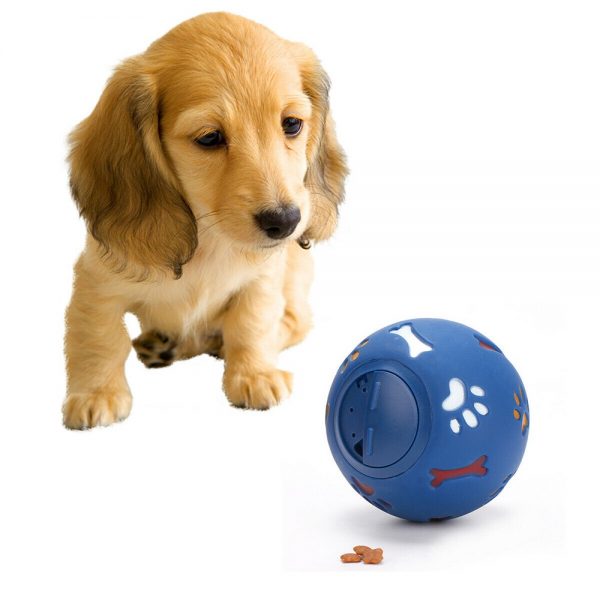 Dog Pet Puzzle Toy Fun Tough Dog Pet Treat Ball Food Dispenser Interactive Play (2)