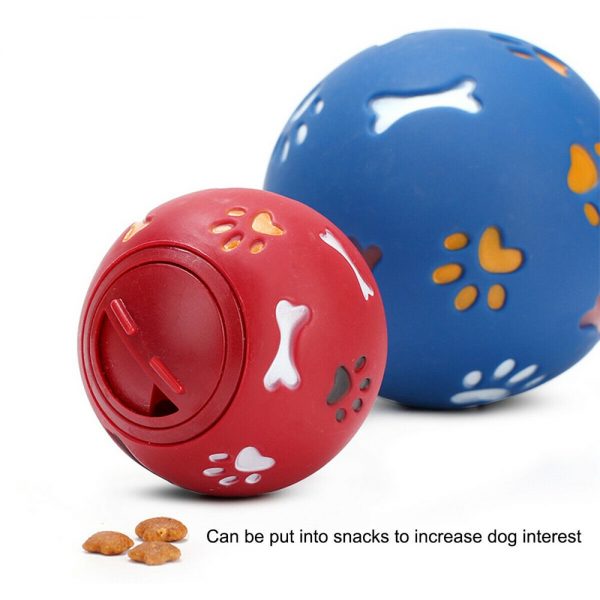 Dog Pet Puzzle Toy Fun Tough Dog Pet Treat Ball Food Dispenser Interactive Play (3)