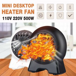 Mini Desktop Heater Small Electric Heater Fan Hot Air Warmer Silent Home Office (1)