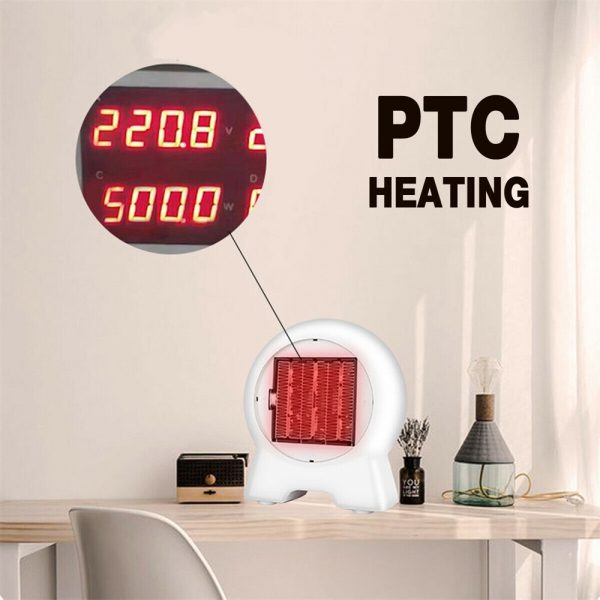 Mini Desktop Heater Small Electric Heater Fan Hot Air Warmer Silent Home Office (4)