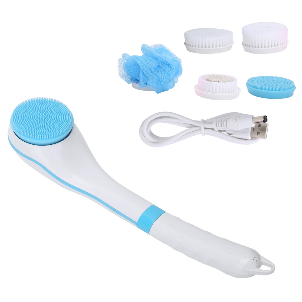 Multi‑function Long Handle Massage Brushes Electric Shower Brush With Five Kinds Of Brush (11)