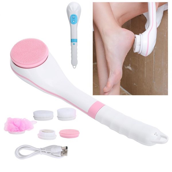 Multi‑function Long Handle Massage Brushes Electric Shower Brush With Five Kinds Of Brush (13)