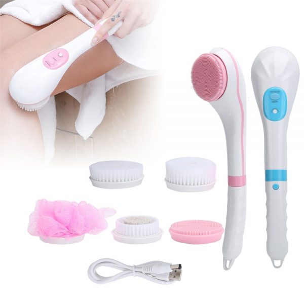 Multi‑function Long Handle Massage Brushes Electric Shower Brush With Five Kinds Of Brush (14)