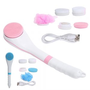 Multi‑function Long Handle Massage Brushes Electric Shower Brush With Five Kinds Of Brush (5)