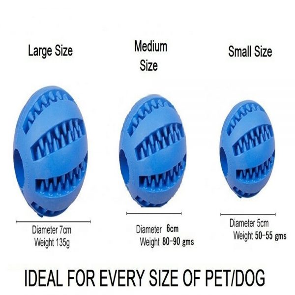 Pet Ball Dog Balls Fetch Food Pet Dog Rubber Ball Teething Durable Clean Chew Teething Treat Clean Rubber Chew (11)