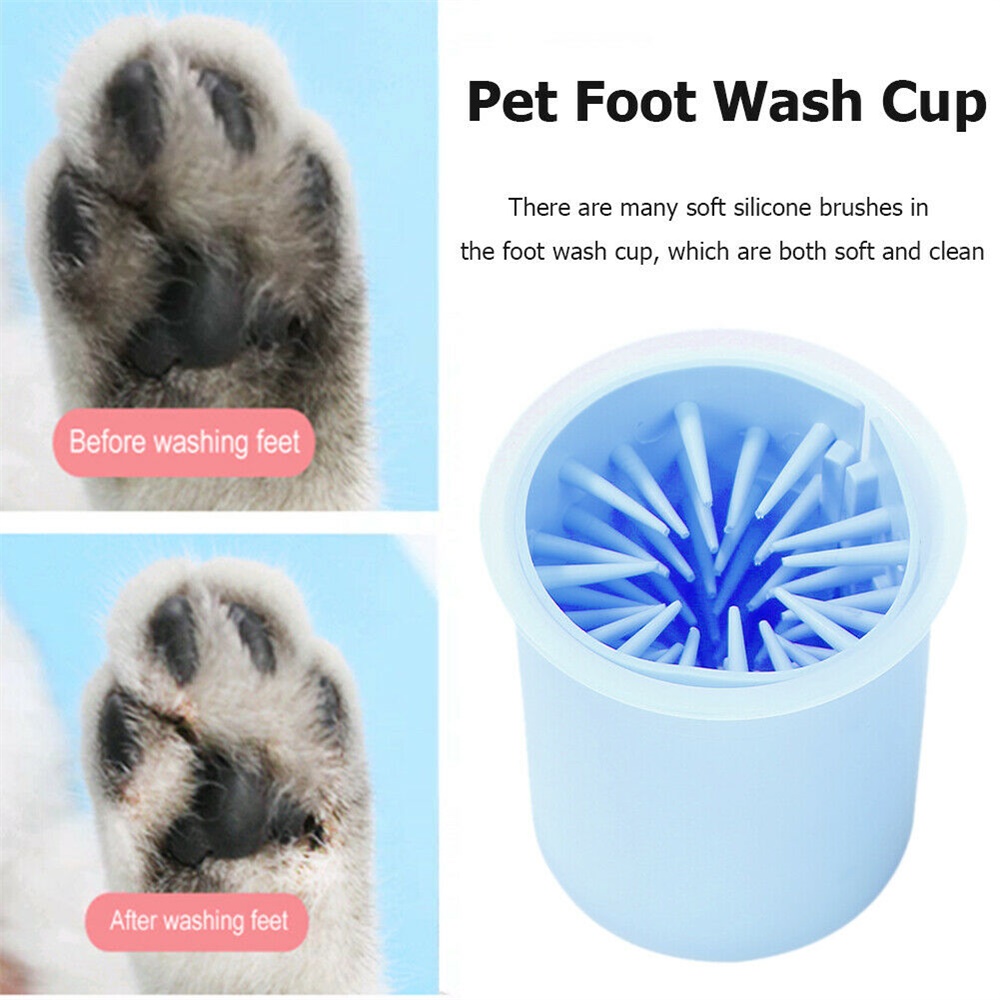 Pet Foot Washing Cup Portable Quickly Wash Cleaning Brush Cup New (7)