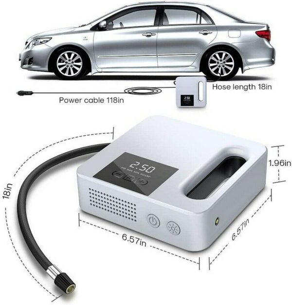 Portable Car Air Pump Digital Display Digital Air Compressor Pump Lcd Display (10)
