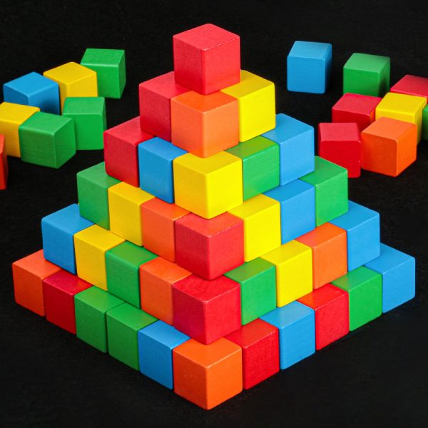 10 Pcs Colourful Wooden Cubes Square Volume Educational Blocks Toys For Kids (9)
