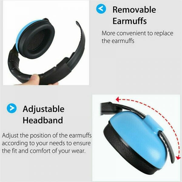 Adjustable Folding Baby Earmuffs For Noise Ear Defenders Hearing Protection Headset (17)