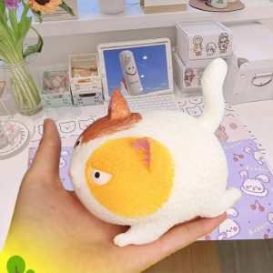 Angry Cat New Creative Stress Relief Decompress Pinch Vent Stress Cat Tasteless Children Cute Cat (5)