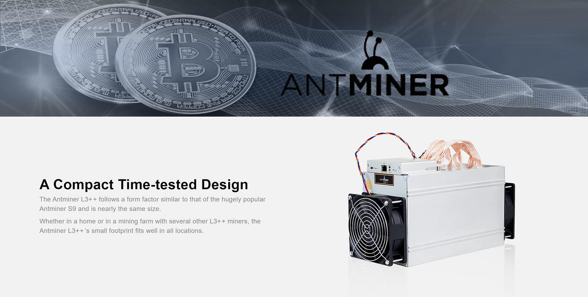 Bitmain Antminer L3++ 580m (with Psu) Scrypt Miner Ltc Better Than L3+ 10 Connectors (1)