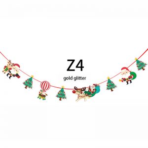 Christmas Flag Pull Flag Bunting Merry Christmas Supplies Scene Atmosphere Layout Decorations (7)