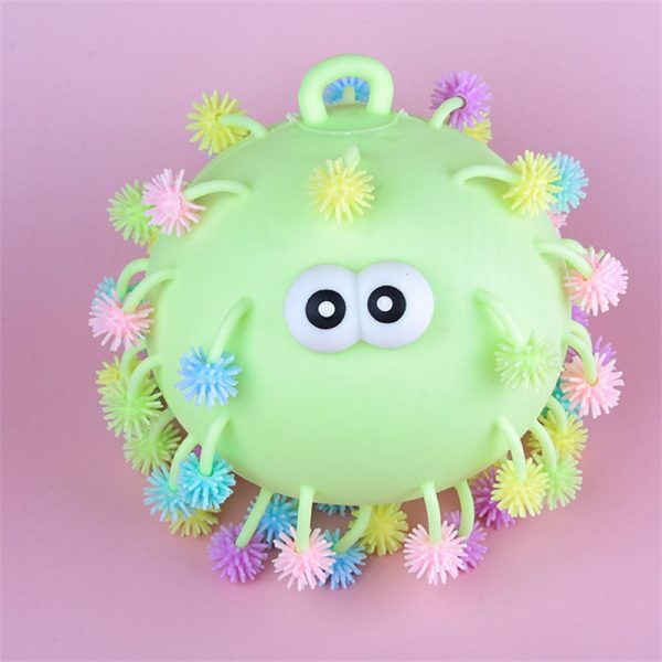 Cute Soft Toys Set Decompression Toy Flashing Fur Ball Vent Toy Toy Balls For Kids (10)