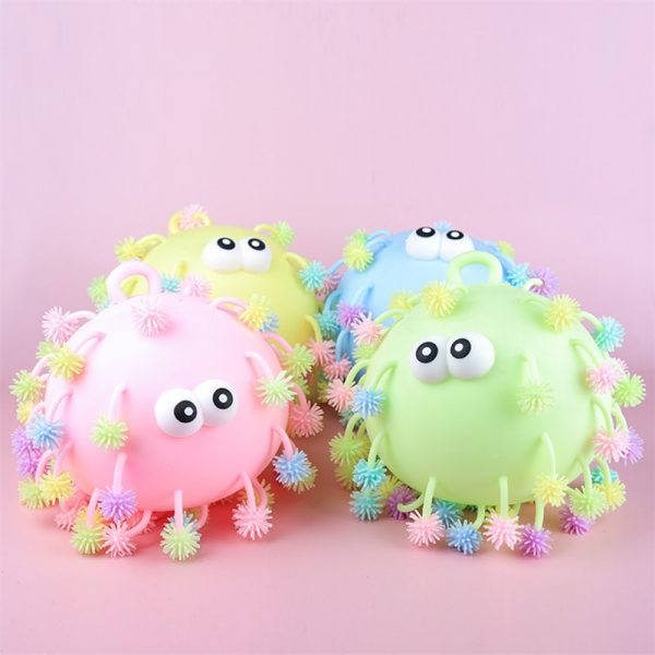 Cute Soft Toys Set Decompression Toy Flashing Fur Ball Vent Toy Toy Balls For Kids (11)