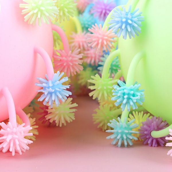 Cute Soft Toys Set Decompression Toy Flashing Fur Ball Vent Toy Toy Balls For Kids (12)
