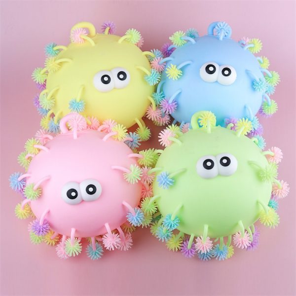 Cute Soft Toys Set Decompression Toy Flashing Fur Ball Vent Toy Toy Balls For Kids (15)