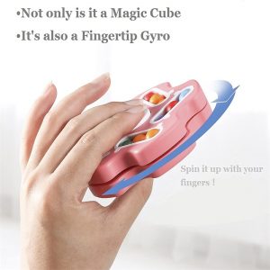 Finger Gyro Buck Ball Puzzle Decompression Double Sided Rubik's Cube Fingertip Rotating Magic Bean (3)