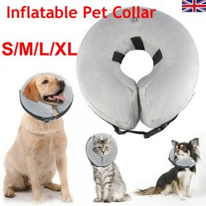Inflatable Collar Dog Cat Pet Puppy Medical Protection Head Cone Sof E Collar (1)