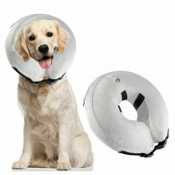 Inflatable Collar Dog Cat Pet Puppy Medical Protection Head Cone Sof E Collar (10)
