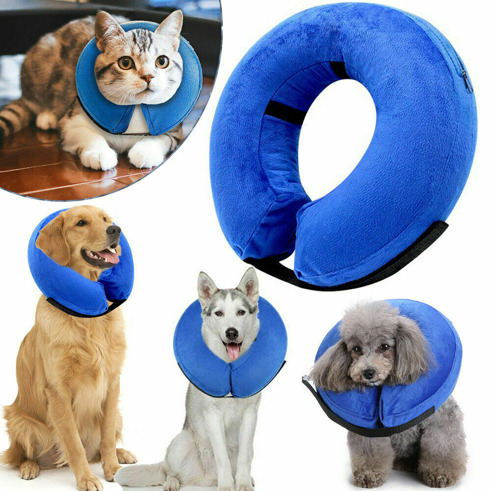 Inflatable Collar Dog Cat Pet Puppy Medical Protection Head Cone Sof E Collar (2)